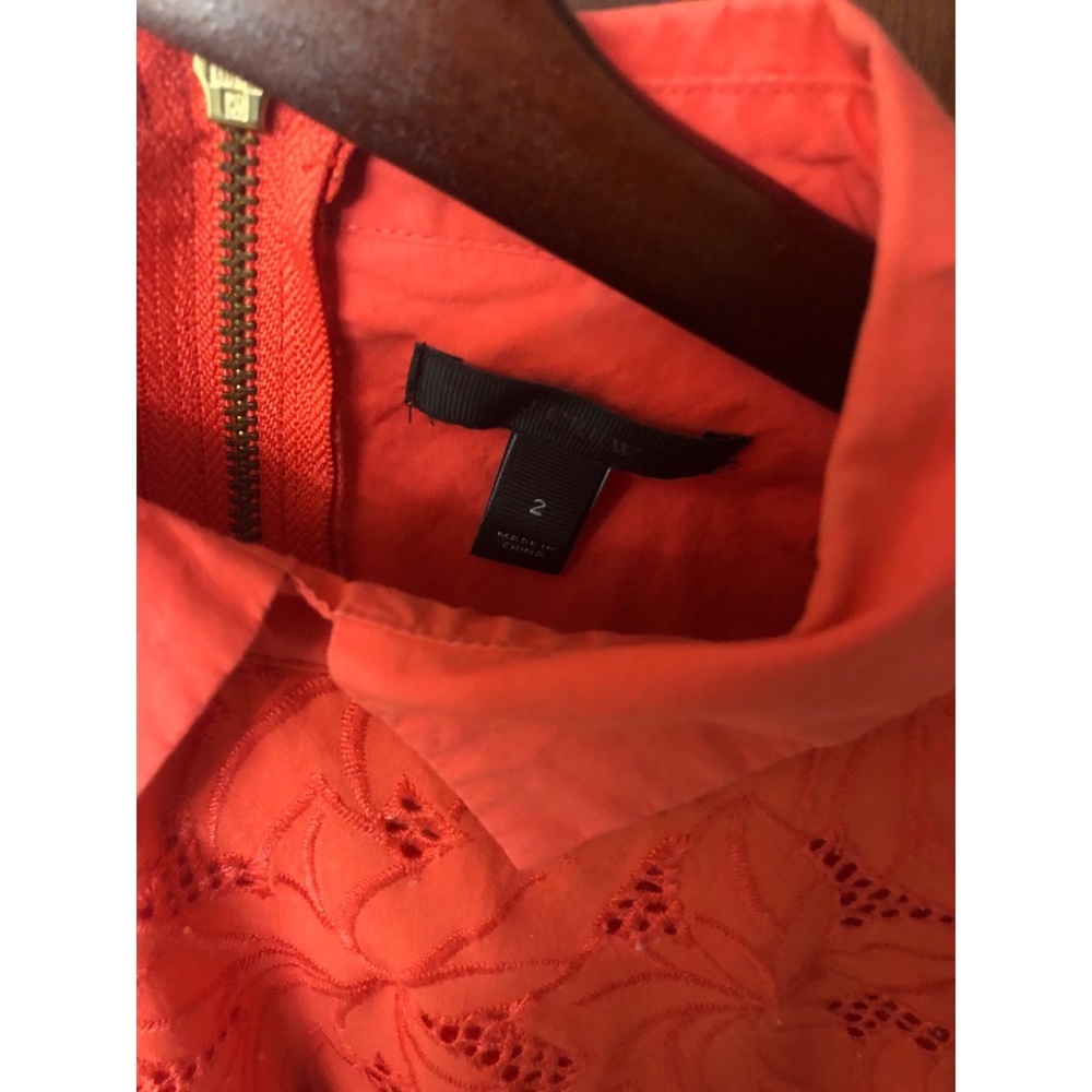J.Crew Peter Pan Top Orange - Picture 3 of 3